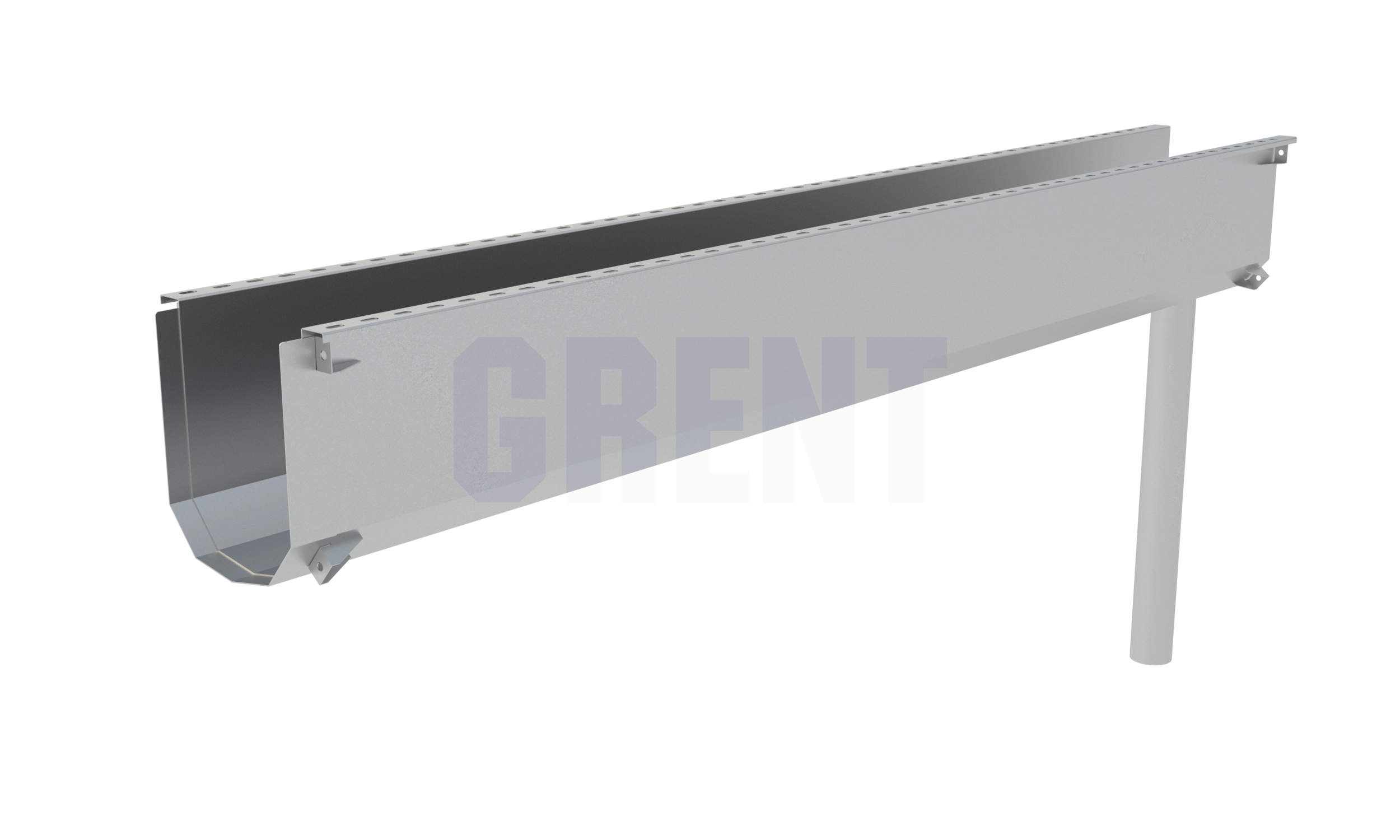Лоток водоотводный мостовой GRENT MosT подвесной 150 выпускной
