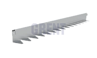 Бордюр стальной GRENT BR L-образный 1200*100, сталь 1.5 мм, оцинкованный Бордюр стальной GRENT BR L-образный 1200*100, сталь 1.5 мм, оцинкованный