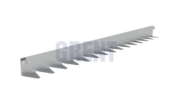 Бордюр стальной GRENT BR L-образный 1200*80, 1,5, оцинкованный