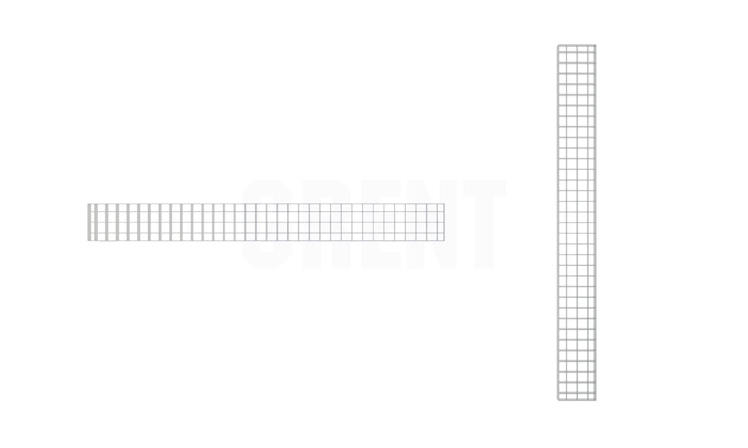 Решетка ячеистая из нержавеющей стали GRENT S 230