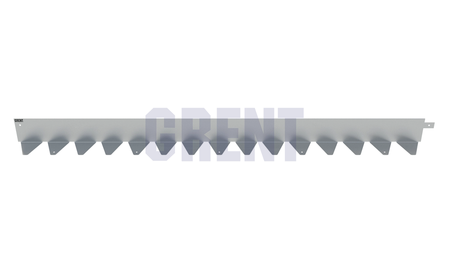 Бордюр стальной GRENT BR L-образный 1200*80, 1,5, оцинкованный