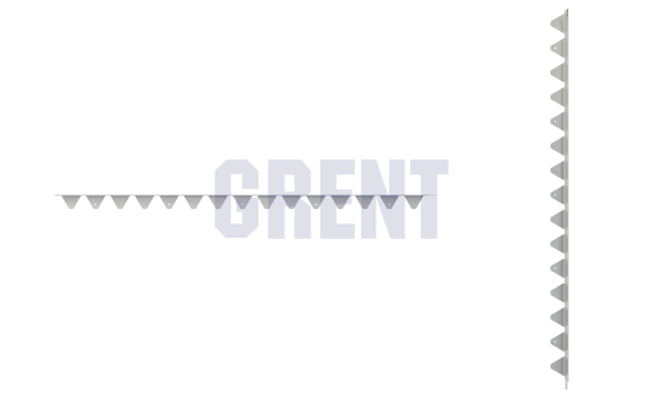 Бордюр стальной GRENT BR L-образный 1200*50, 1,5, оцинкованный