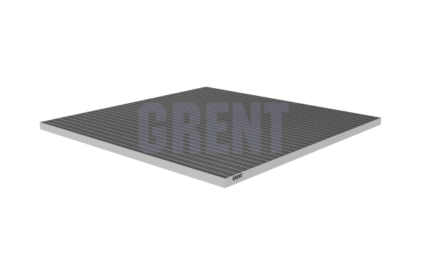 Прессованный настил из нержавеющей стали GRENT 33х33 1000х1000