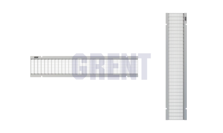 Решетка стальная ячеистая GRENT PlasT DN150 B125 