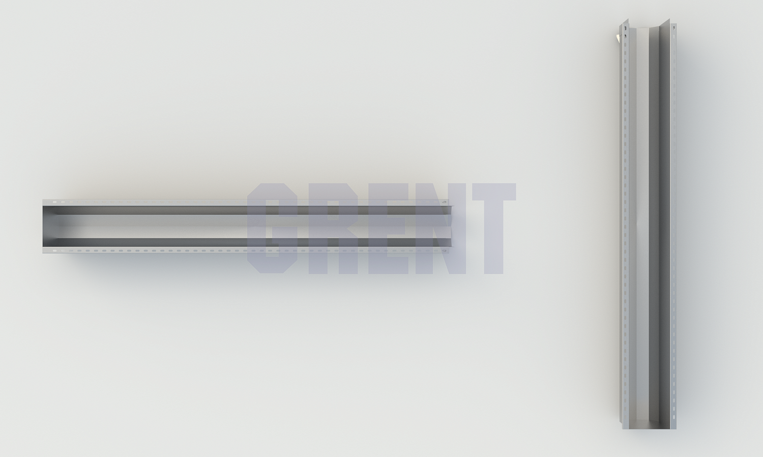 Лоток водоотводный мостовой GRENT MosT подвесной 300 торцевой