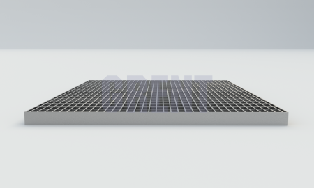 Прессованный настил из нержавеющей стали GRENT 33х11 390х590