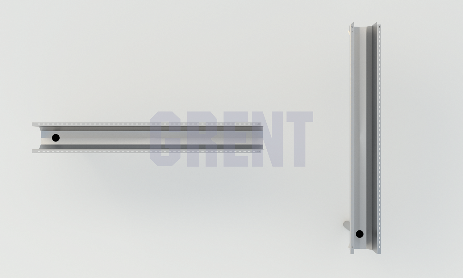 Лоток водоотводный мостовой GRENT MosT подвесной 250 выпускной