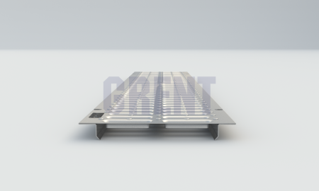 Штампованная решетка водоотводная из оцинкованной стали GRENT PlasT 150 