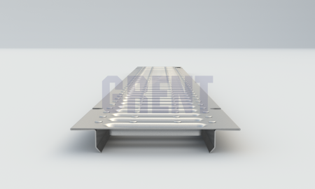 Штампованная решетка водоотводная из оцинкованной стали GRENT PlasT 100 