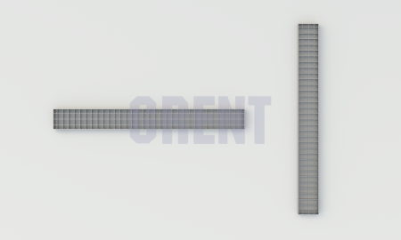 Решетка ячеистая из нержавеющей стали GRENT S 250 ПС 