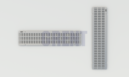 Штампованная решетка водоотводная из оцинкованной стали GRENT PlasT 200 