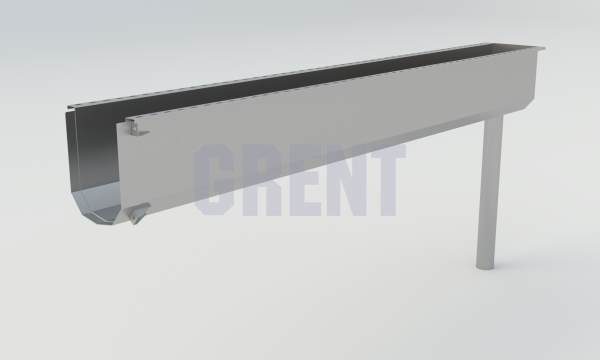 Лоток водоотводный мостовой GRENT MosT подвесной 150 выпускной торцевой