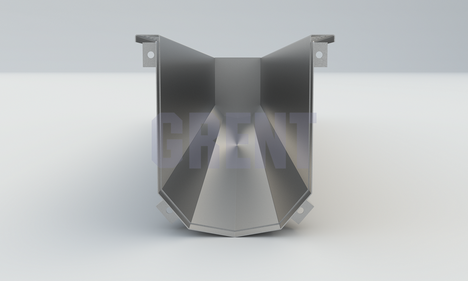 Лоток водоотводный мостовой GRENT MosT подвесной 300 торцевой